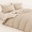 Ash Tan-Queen, variant on Green Gingham Full Sizeforter Sets - 3 Pieces Ruched Bedding