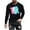 Black, variant on SnZhen Mens Shirts Fashionable Men's Printed Top With Long Sleeved Round Neck And Smiling Face Printed Top/shirt