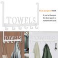 thumbnail image 2 of Toallero Kuhome Over The Door con 6 ganchos, acero blanco, 2 of 7