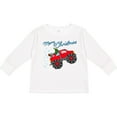 thumbnail image 3 of Inktastic Merry Christmas Santa Drives a Monster Truck Boys or Girls Long Sleeve Toddler T-Shirt, 3 of 5