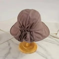 thumbnail image 3 of SikaFu Version Bow Fisherman Hat For Women In Spring And Summer, Sun Visor Hat For Small Face, Large Brim Sun Protection Hat, 3 of 9