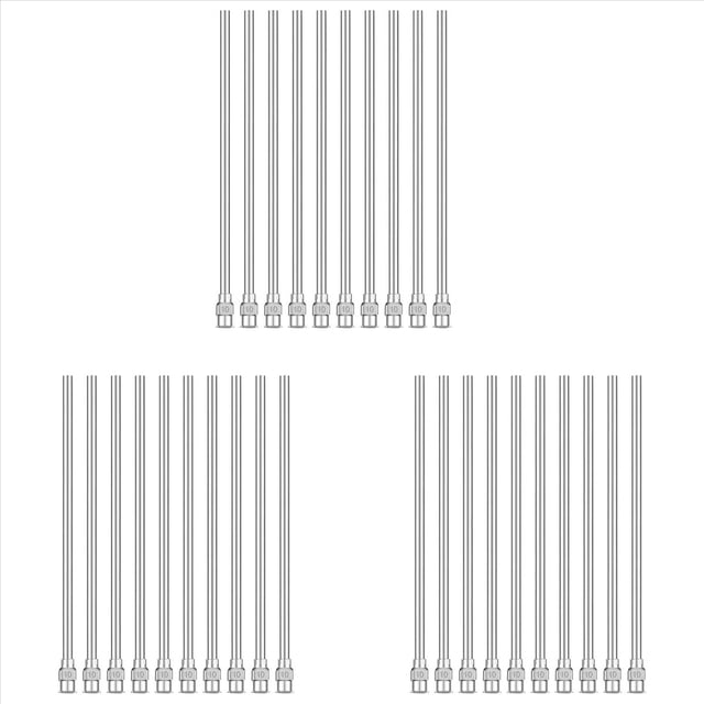 30 Agujas Dispensadoras con Punta de 4 Pulgadas, Calibre 12, Agujas Romas de Acero Inoxidable, Aplicador de Fluidos, 10 G