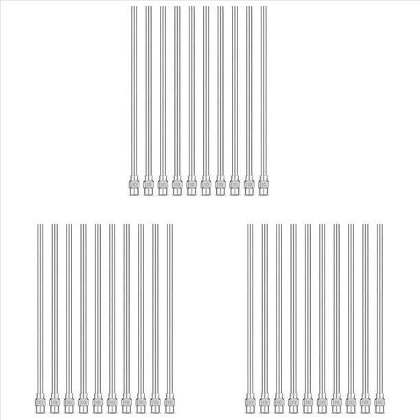 30 Agujas Dispensadoras con Punta de 4 Pulgadas, Calibre 12, Agujas Romas de Acero Inoxidable, Aplicador de Fluidos, 10 G