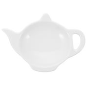 Hemoton Tea Dish Bag Holder Plates Teabag Ceramic Bowls Appetizer Bowl Saucer Plate Seasoning Soy Sauce Rest Dipping Vinegar