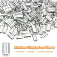 thumbnail image 3 of Uxcell 200 Pcs Manguito de bucle de crimpado de aluminio para cuerda de alambre de 1/32" de diámetro, 3 of 6