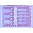 thumbnail image 1 of Ahgly Company Machine Washable Indoor Rectangle Southwestern Blue Country Area Rugs, 4' x 6', 1 of 4