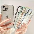 thumbnail image 3 of Compatible for iPhone 14 Pro Max Clear Case,Crystal Transparent Cover Shockproof Protective Bumper Shell with Plating Edge for Women Girly,Gold,6.7 Inch, 3 of 9