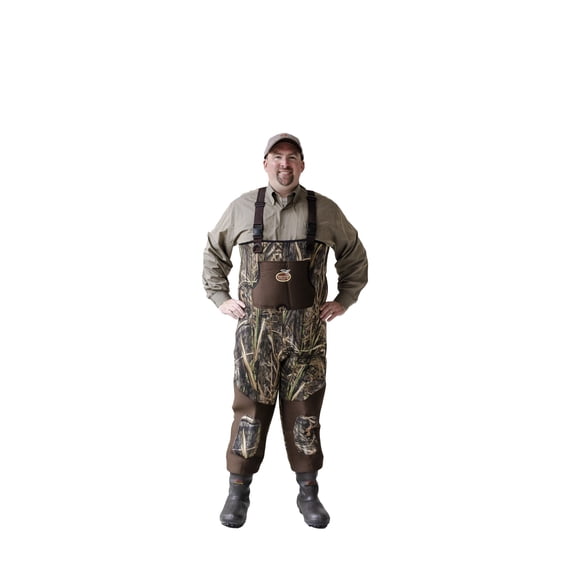 Mossy Oak Shadow Grass Habitat Camo Breathable Bootfoot Wader Size 07