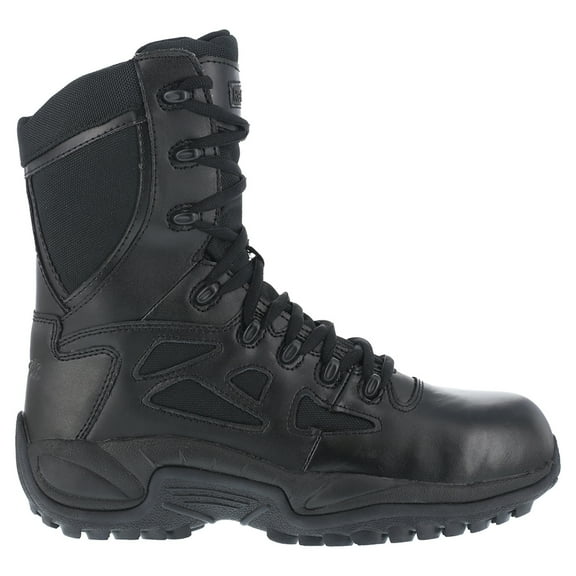 Reebok Women's 8" Side-Zip Rapid Response Tactical Boot Soft Toe Black 6.5 D(M) US