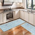 thumbnail image 3 of Kitchen Rugs Sets Of 2,Blue Christmas Tree Pattern Anti Fatigue Kitchen Mat Rugs Non Slip Washable,Decorative Kitchen Floor Mats for Kitchen,Sink,Laundry,17"X47", 3 of 5