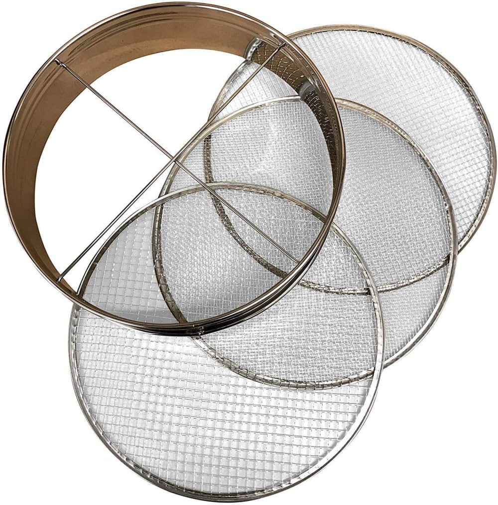 Soil Sieve Stainless Steel with 3 interchangable Mesh Sizes by All Things Bonsai 