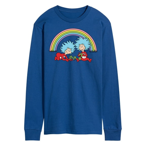 The Cat in the Hat - Thing 1 2 Rainbow - Men's Long Sleeve T-Shirt