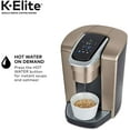 thumbnail image 4 of Keurig K-Elite Single Serve K-Cup Pod Coffee Maker, Brushed Gold, 4 of 10