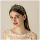 thumbnail image 3 of Tiara negra para mujer, corona dorada para niña, boda, princesa, cumpleaños, diamantes de imitación de cristal, diademas para fiesta de graduación, fiesta nupcial, disfraz de Halloween, regalo de Navi Namotu CZMR-ZC377, 3 of 7