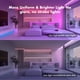 thumbnail image 3 of SILFU Luces de cuerda de neón, tira LED RGB, impermeable IP67, diseño de bricolaje, sincronización de música, control remoto de 44 teclas, múltiples modos, para sala de estar, dormitorio, decoración n, 3 of 5
