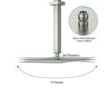 thumbnail image 6 of Kichae 12'' Ceiling Mount Rainfall Shower Head System with Faucet and Hose，Brushed Nickel, 6 of 8