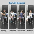 thumbnail image 3 of Shower Chair for Seniors Elderly Handicap Disabled Or Bariatric Adults Heavy Duty 500 Lbs Adjustable Stool with Arms and Back Bench Seat for Inside Shower Stall and Bathroom Bath Tub Chairs, 3 of 9