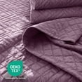 thumbnail image 5 of Clara Clark Quilt Sets, 4 Piece Lightweight Reversible Quilt Bedspread, Diamond Weave Coverlet Bedding Set, Twin Lavender Dream, 5 of 9