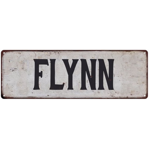 FLYNN Vintage Look Gift Rustic Chic Metal Sign 6x18 206180036250