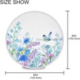 thumbnail image 3 of Coolnut 60" Dahlia Round Tablecloth, Waterproof Outdoor Tablecloth with Umbrella Hole and Zipper, for Kitchen Dining Picnic Party Home Decor, 3 of 7
