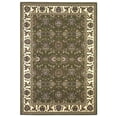 thumbnail image 2 of Green Ivory Machine Woven Traditional Octagon Indoor Area Rug, 2 of 3