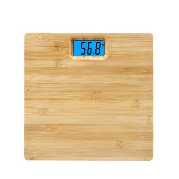 Body scale/Personal scale–High capacity of 180 kg–LCD  screen–Eco-responsible/Made of Bamboo