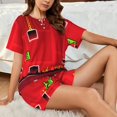 thumbnail image 4 of Rocae Ensemble de Pyjamas Géométriques pour Femmes, Manches Courtes, Shorts de Détente - Grand, 4 of 6