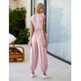thumbnail image 4 of PUWEI Women's Casual Two Pieces Outfits Cropped Top High Rise Sweatpants Workout Tracksuit, 4 of 7