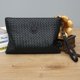 thumbnail image 2 of Bolso de mano tejido para hombre, de piel suave, de gran capacidad, tipo sobre, moderno, estilo empresarial, 2 of 6