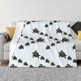 thumbnail image 1 of Fotbe Sea Turtle Manta de Franela con Estampado, Manta Ultrasuave para Cama, Sofá, Auto, Hipoalergénica y Antibolitas-60"x50", 1 of 6