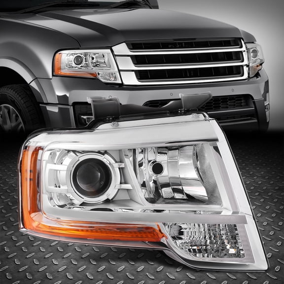 NUVISION for 15-17 Ford Expedition Chrome Housing Right Passenger Projector Headlight