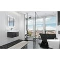 thumbnail image 5 of Nile 24" Black Wood Floating Vanity with White Top and Black Trim, 5 of 10