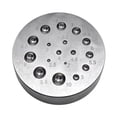 thumbnail image 4 of Bloque de acero para doming plano para joyeros profesionales, herramienta de conformado de metales 17 hoyos, 4 of 9