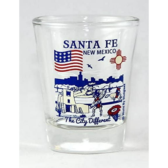 Santa Fe New Mexico Great American Cities Collection Shot Glass