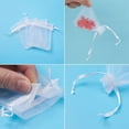 thumbnail image 4 of Bolsas de organza genéricas: 10 unidades de 9 x 7 cm de alta densidad para popurrí, joyas, regalos, fiestas, festivales navideños, baños, jabones, maquillaje y artículos de envoltura., 4 of 4