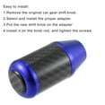 thumbnail image 6 of Unique Bargains Auto Universal Manual Gear Stick Shift Knob Transmission Carbon Fiber Pattern Blue, 6 of 6