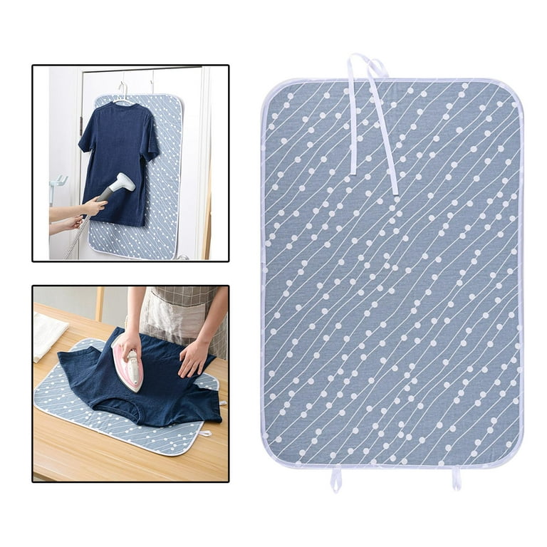 Seiritex Ironing Mat, Portable Ironing Pad 39.4 x 18.9 inch Table Top Iron  Board 5 in 1 Travel Ironing Blanket for Washer, Dryer, Counter