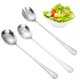 thumbnail image 3 of Advancent servidor de ensalada clásico de plata del acero inoxidable 3x fijado para los restaurantes y el hotel respetuosos del medio ambiente Mostrada, 3 of 6