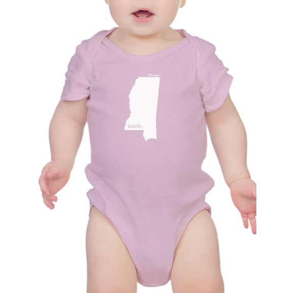 Made In Mississippi Bodysuit Infant -Smartprints Designs, Newborn