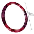 thumbnail image 4 of Petal flower 14.5 Inch Printing PVC Leather Car Wheel Covers Steering Wheel Covers Auto Accessories, 4 of 6