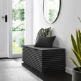 thumbnail image 3 of Modway Render Particleboard and Laminate Storage Bench in Charcoal, 3 of 8