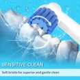 thumbnail image 4 of 16 Pack Sensitive Clean Replacement Brush Heads for Oral B Electric Toothbrushes, Gum Care Toothbrush Head, Soft Bristles, White, 4 of 7
