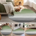 thumbnail image 5 of Round Rugs 5Ft, Sage Green Gray Round Area Rug Washable Indoor Throw Carpet, Vintage Country Ombre Chic Wooden Grain Soft Non Slip Circle Rug for Cabinet Bathroom Home Decor Aesthetic, 5 of 8