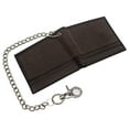 thumbnail image 6 of Men's Genuine Leather RFID Blocking Chain Biker Bifold Flap Up ID Wallet, 6 of 17