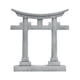 thumbnail image 1 of Figura decorativa de santuario con puerta Torii japonesa, adorno paisajístico para terrario. 71x23x83cm, 1 of 9