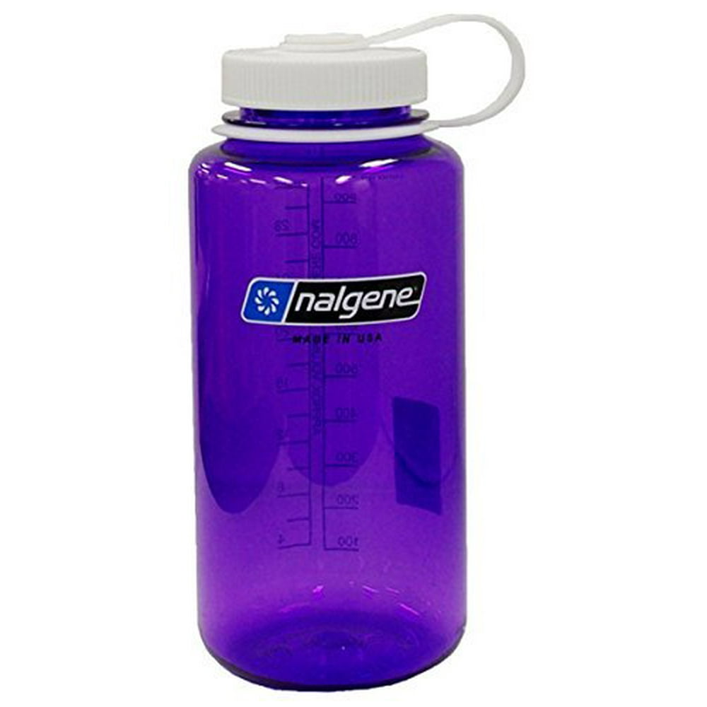 Nalgene BPA Free Tritan Wide Mouth Water Bottle, 1-Quart, Purple - 2 ...