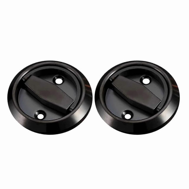 2 pomos de puerta ocultos de acero inoxidable 304, resistentes al fuego y a la corrosión, antirrobo y para puertas corredizas.