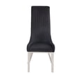 thumbnail image 2 of Gianna Dining Chair (Set-2) in Black PU and Stainless Steel, 2 of 5