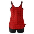 thumbnail image 5 of LIaqionyy Swimsuits for Women 2 Piece Polka Dots Print Swimwear with Shorts Sleeveless Flowy Bathing Suits, 5 of 5