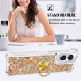 thumbnail image 5 of Funda para Motorola Moto G Play 4G 2024 con Brillo Líquido Flotante, Purpurina, Parachoques y Anillo Giratorio Soporte, 5 of 5